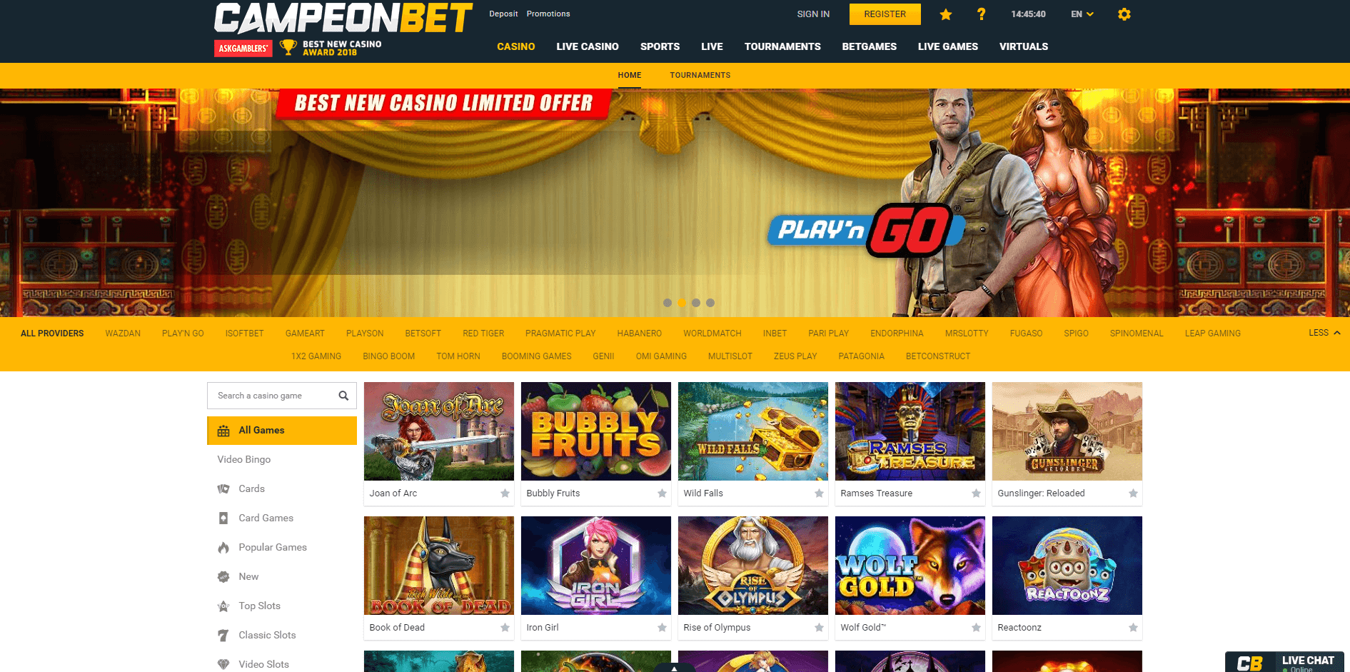 Casino official website free